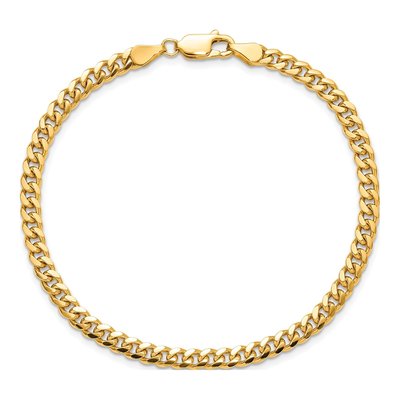 14K Yellow Gold 4.25mm Miami Cuban Chain Bracelet – view 5