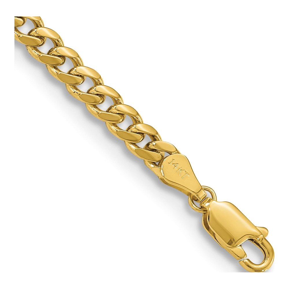 14K Yellow Gold 4.25mm Miami Cuban Chain Bracelet