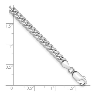 14K White Gold 4.25mm Miami Cuban Chain Bracelet – view 2