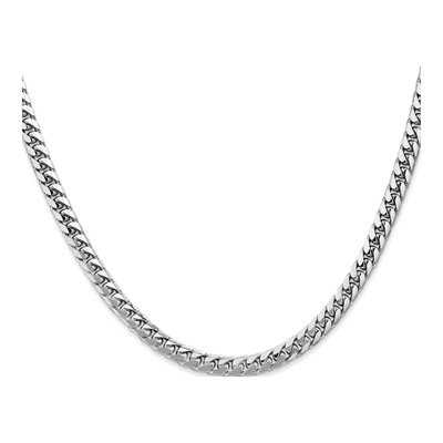 14K White Gold 4.3mm Miami Cuban Chain – view 2
