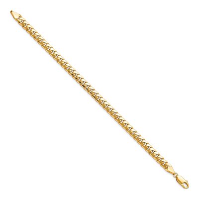 14K Yellow Gold 5mm Miami Cuban Chain Bracelet – view 2