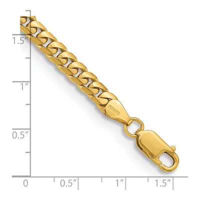 14K Yellow Gold 5mm Miami Cuban Chain Bracelet – view 5
