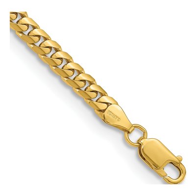 14K Yellow Gold 5mm Miami Cuban Chain Bracelet
