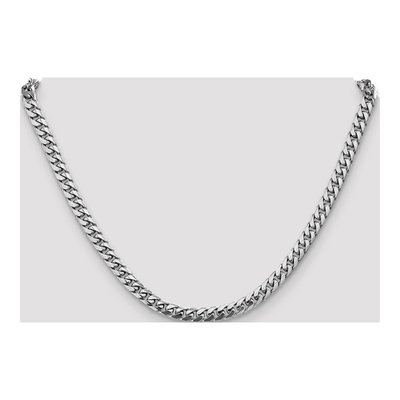 14K White Gold 5mm Miami Cuban Chain – view 4
