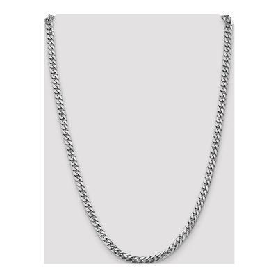 14K White Gold 5mm Miami Cuban Chain – view 4