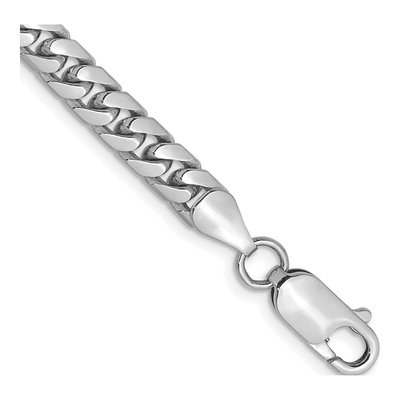 14K White Gold 5mm Miami Cuban Chain Bracelet