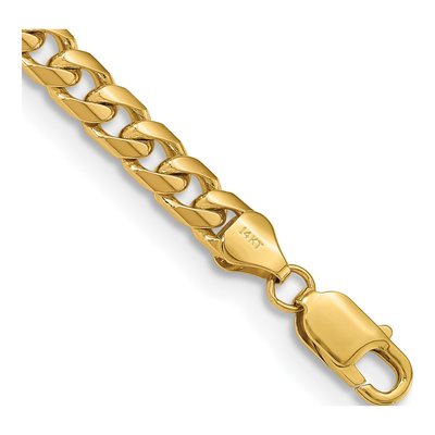 14K Yellow Gold 6.25mm Miami Cuban Chain Bracelet
