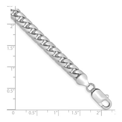 14K White Gold 6.25mm Miami Cuban Chain Bracelet – view 2