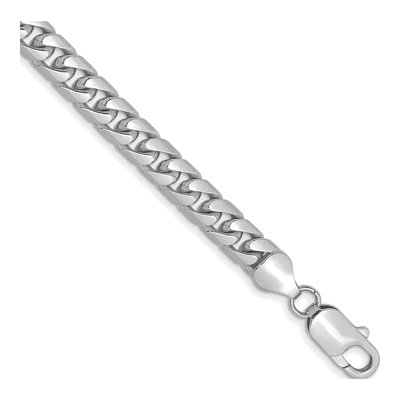 14K White Gold 6.25mm Miami Cuban Chain Bracelet