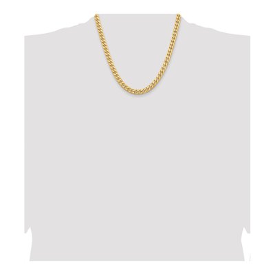 14K Yellow Gold 6.75mm Miami Cuban Chain – view 4