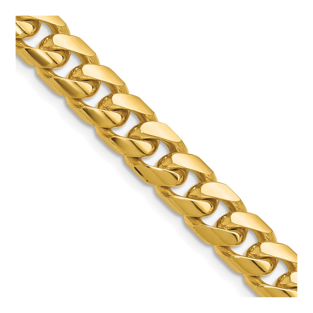 14K Yellow Gold 8mm Miami Cuban Necklace, 20 in