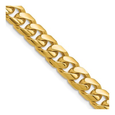 14K Yellow Gold 8mm Miami Cuban Chain