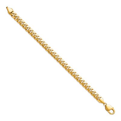 14K Yellow Gold 8mm Miami Cuban Chain Bracelet – view 2
