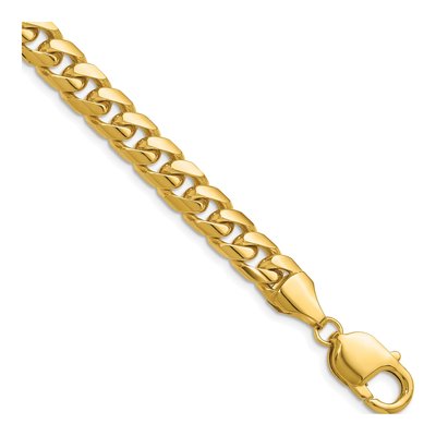 14K Yellow Gold 8mm Miami Cuban Chain Bracelet