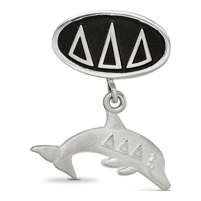 Delta Delta Delta Sterling Silver Sorority Dangle Bead – view 4
