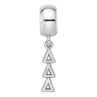 Delta Delta Delta Sterling Silver Tri Letter Bead – view 4