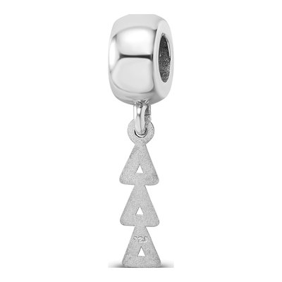 Delta Delta Delta Sterling Silver Tri Letter Bead – view 5
