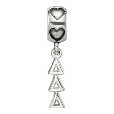 Delta Delta Delta Sterling Silver Letter Bead – view 4