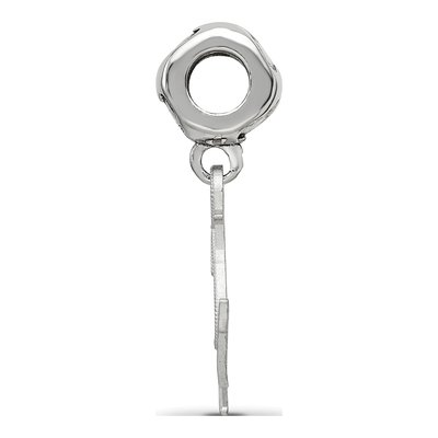 Delta Gamma Sterling Silver Anchor on Heart Bead – view 3