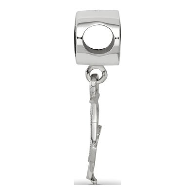 Delta Gamma Sterling Silver Sorority Dangle Bead – view 3