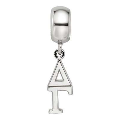 Delta Gamma Sterling Silver Vertical Letter Bead – view 4