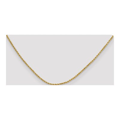 14K Yellow Gold 2mm Semi-Solid Diamond-Cut Rope Chain – view 5