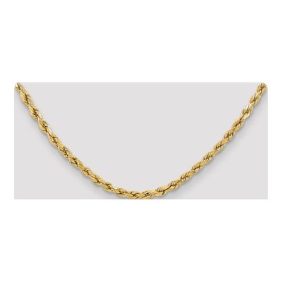 Men's 14K Yellow Gold 5.5mm Semi-Solid Diamond-Cut Rope Chain – view 4