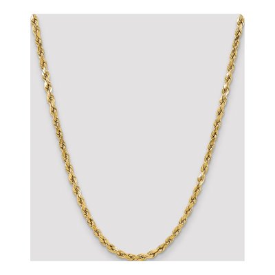 Men's 14K Yellow Gold 5.5mm Semi-Solid Diamond-Cut Rope Chain – view 4