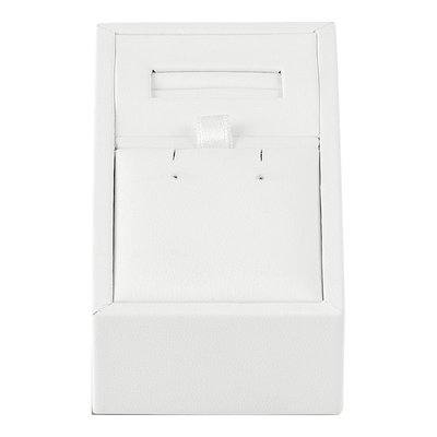 White Leatherette Combo Tray for Earring, Ring & Pendant – view 2