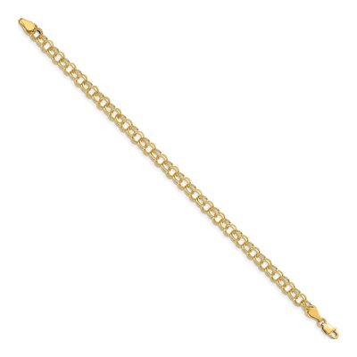 14K Yellow Gold Double Link Charm Bracelet – view 3