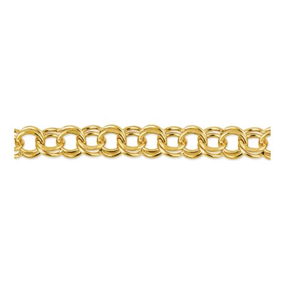 14K Yellow Gold Double Link Charm Bracelet – view 4