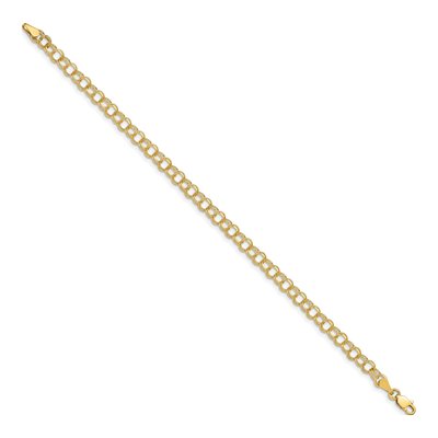 14K Yellow Gold Double Link Charm Bracelet – view 3