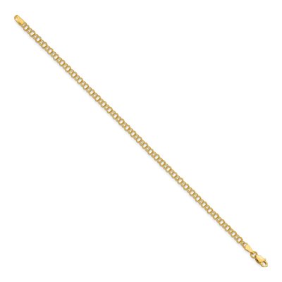 14K Yellow Gold Double Link Charm Bracelet – view 2