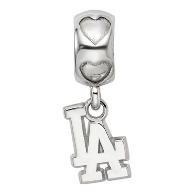 Los Angeles Dodgers Sterling Silver LA Heart Bead – view 4