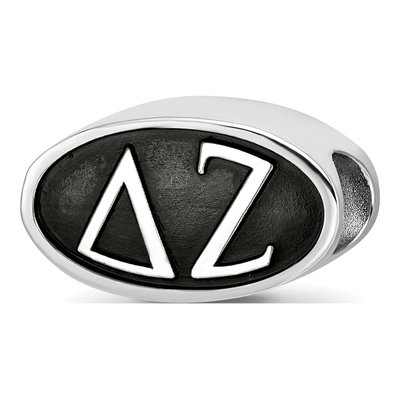 Delta Zeta Sterling Silver Enameled Bead