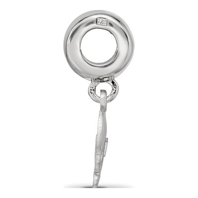 Delta Zeta Sterling Silver Turtle Bead – view 3