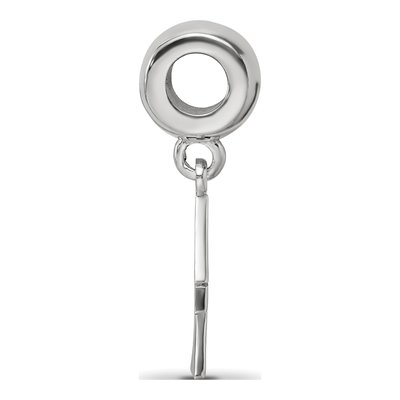 Delta Zeta Sterling Silver Vertical Letters Bead – view 3