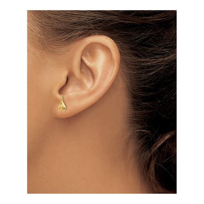 14K Yellow Gold Mini Sailboat Stud Earrings – view 4