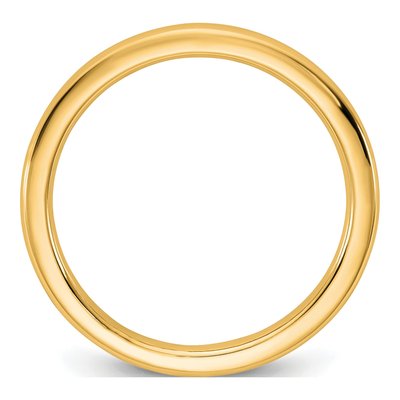 14K Yellow Gold 2mm Domed Comfort-Fit Wedding Band – view 2