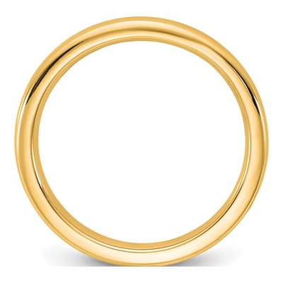 14K Yellow Gold 2.5mm Domed Comfort-Fit Wedding Band – view 2