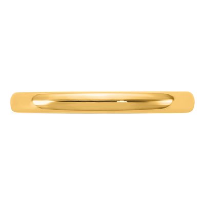 14K Yellow Gold 2.5mm Domed Comfort-Fit Wedding Band – view 3