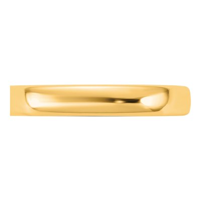 14K Yellow Gold 3.5mm Domed Comfort-Fit Wedding Band – view 3