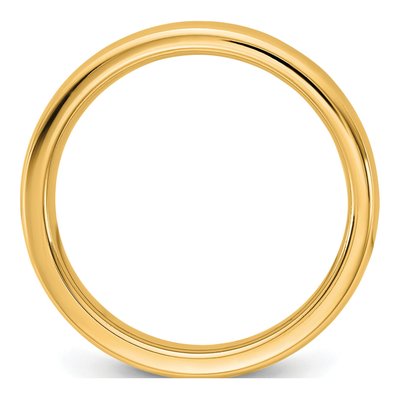 14K Yellow Gold 4mm Domed Comfort-Fit Wedding Band – view 2