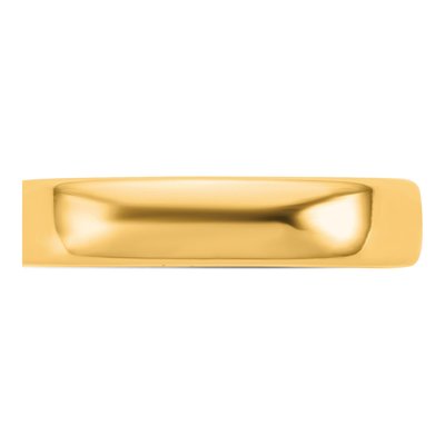 14K Yellow Gold 4.5mm Domed Comfort-Fit Wedding Band – view 3
