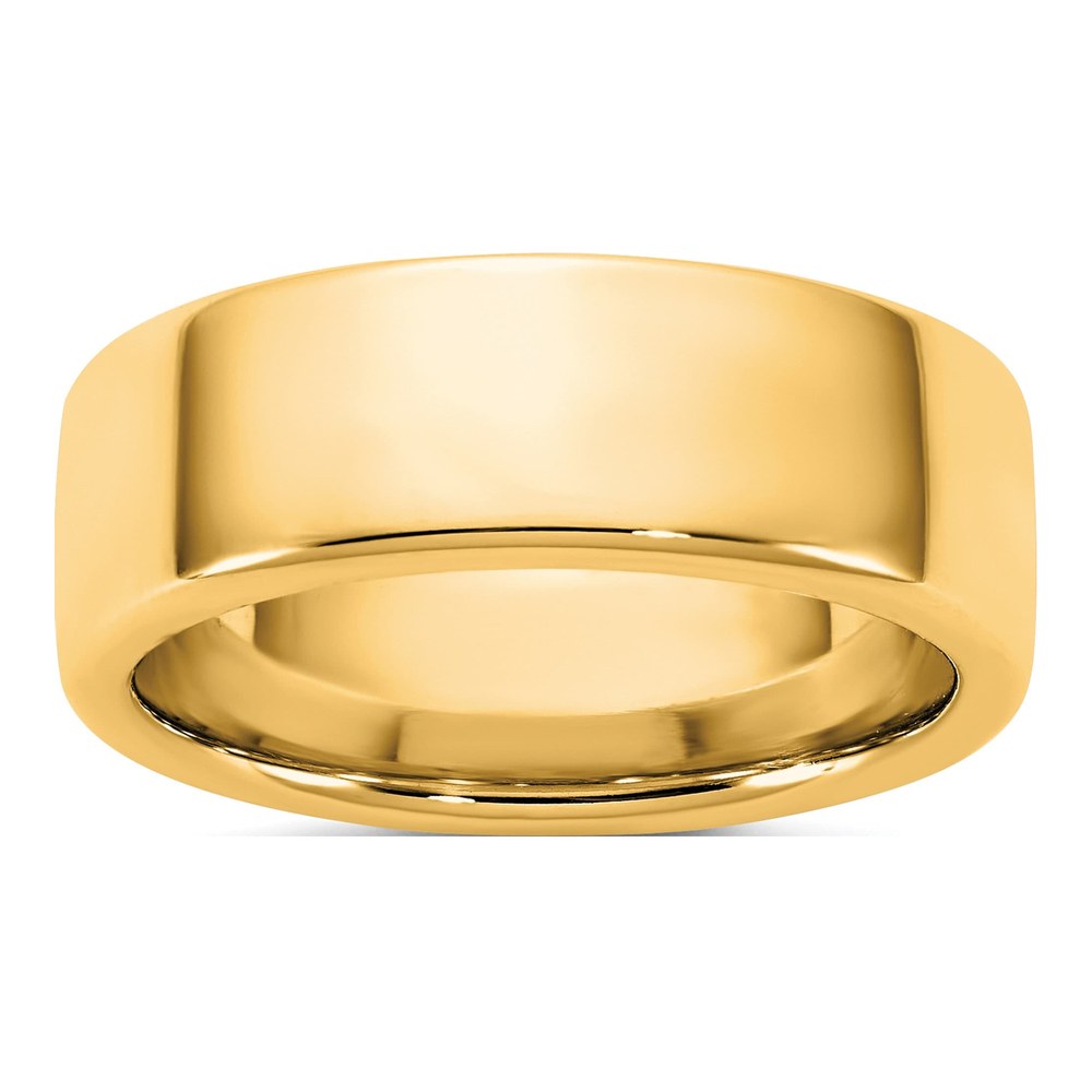 14K Yellow Gold 7mm European Comfort Fit Band Size 4