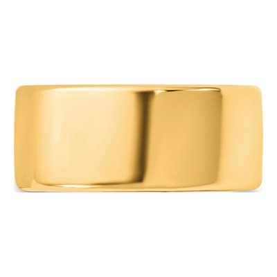 14K Yellow Gold 9mm Domed European Comfort-Fit Wedding Band – view 3