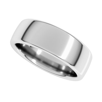 Sterling Silver 7mm Heavyweight Comfort-Fit European Wedding Band – view 4