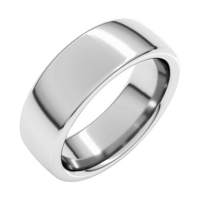 Sterling Silver 7mm Heavyweight Comfort-Fit European Wedding Band