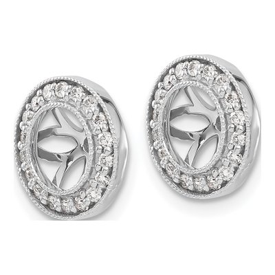 14K White Gold 1/3 ct tw Lab-Grown Diamond Earring Jackets – view 3