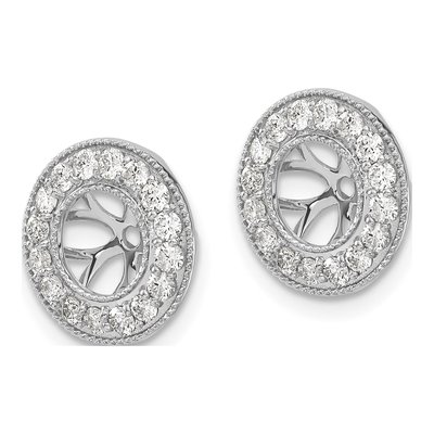 14K White Gold 5/8 ct tw Lab-Grown Diamond Earring Jackets – view 3